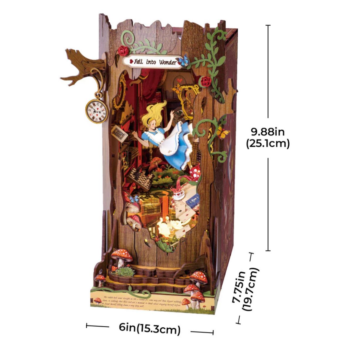 ROBOTIME - Fall into Wonder BookNook Miniatura Sujetador Puzzle 3d Robotime