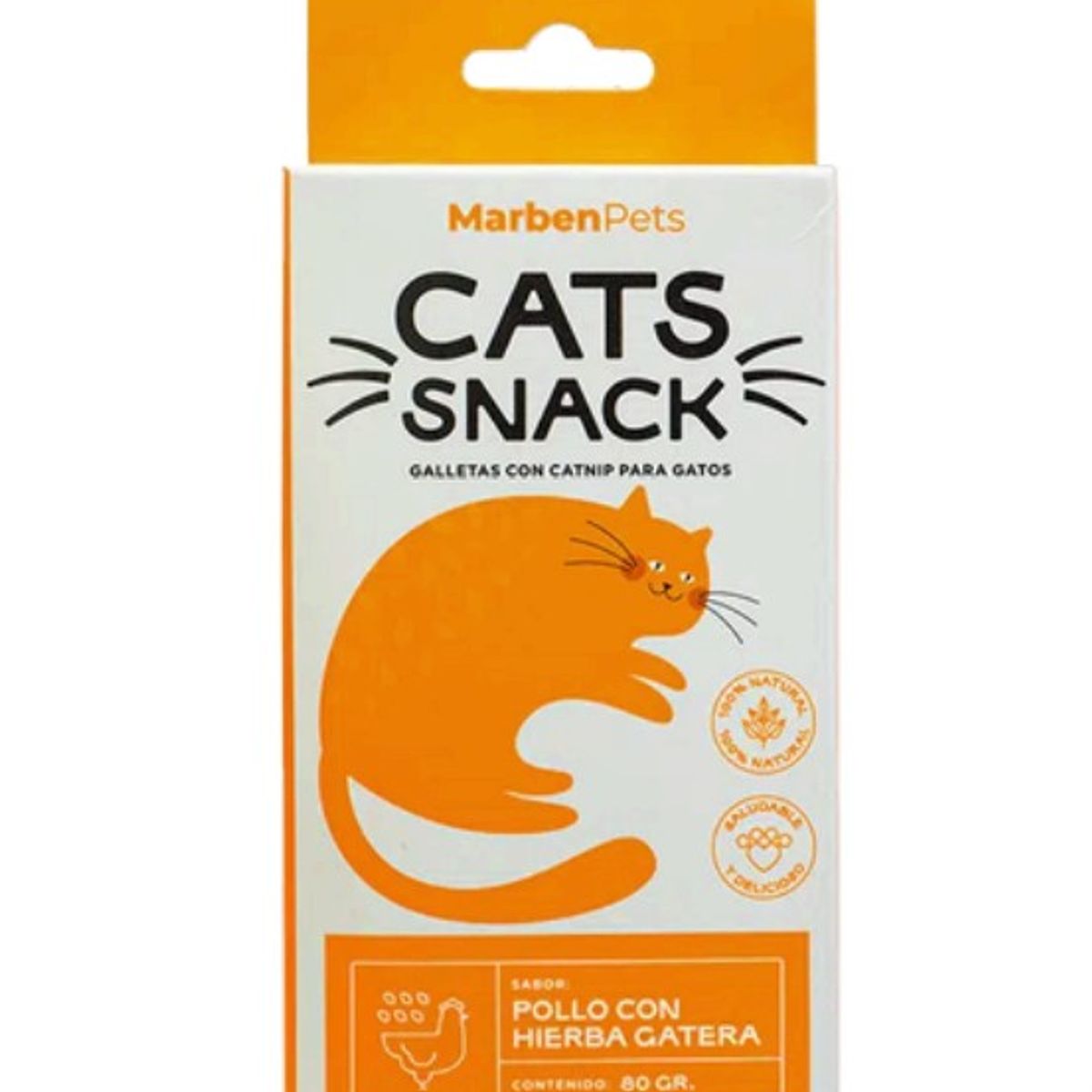 MARBEN PETS - Galletas con CATNIP sabor pollo con hierba gatera