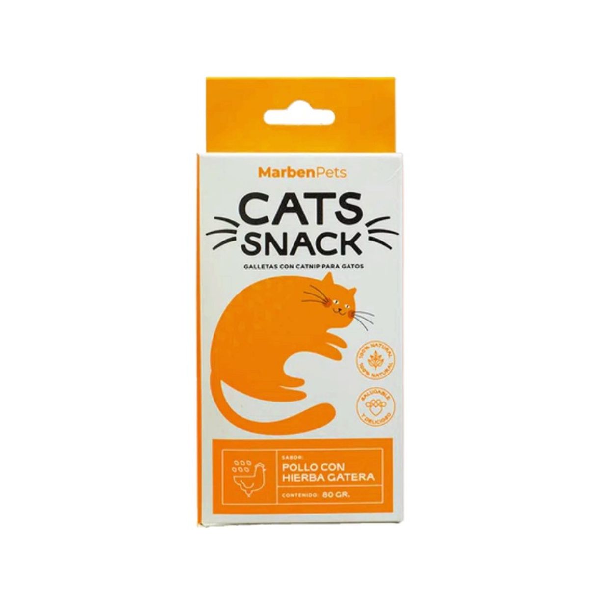 MARBEN PETS - Galletas con CATNIP sabor pollo con hierba gatera