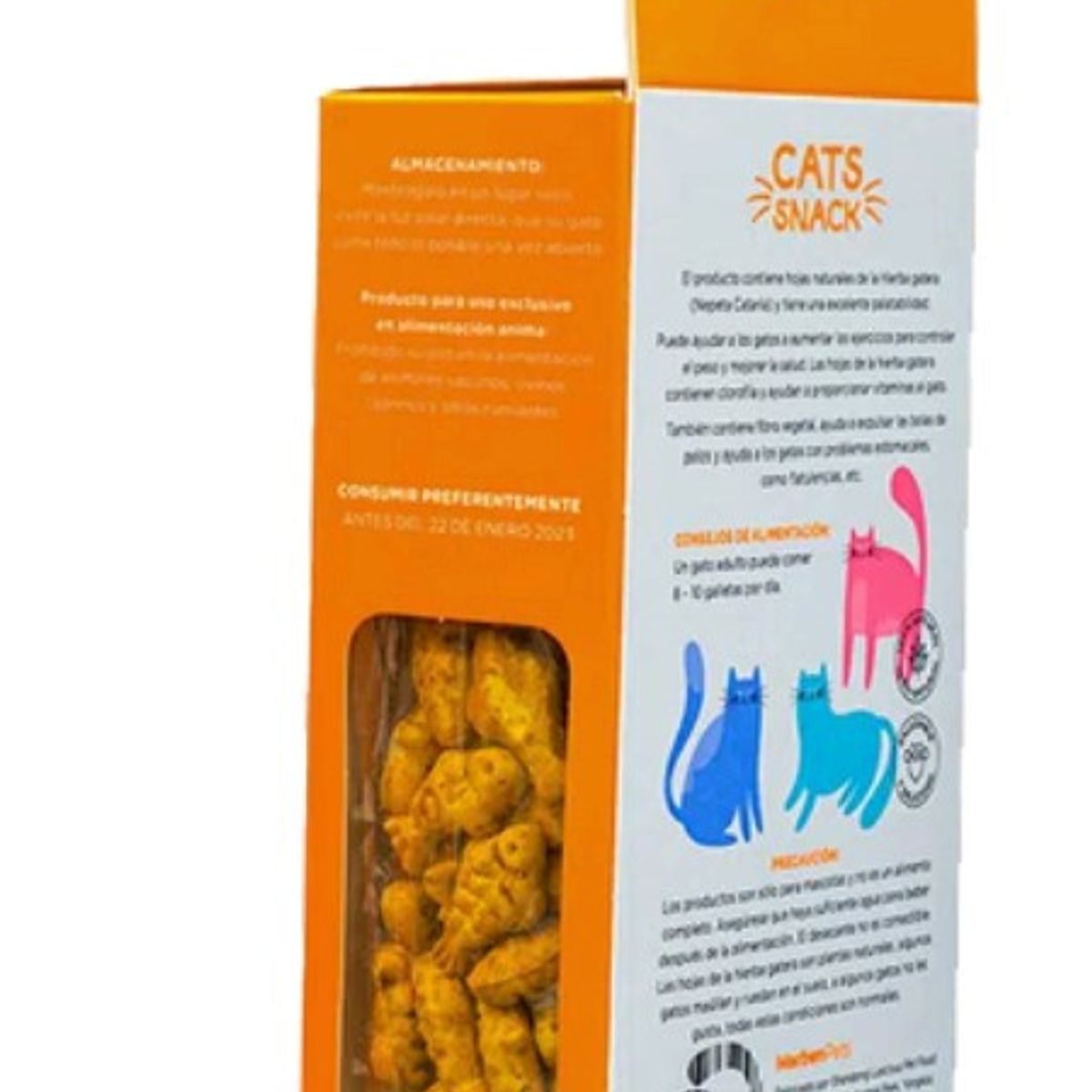 MARBEN PETS - Galletas con CATNIP sabor pollo con hierba gatera