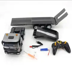 GENERICO - CAMION CONTROL REMOTO 2.4 GHZ CON PLATAFORMA Y BATERIA RECARGABLE 9 CH