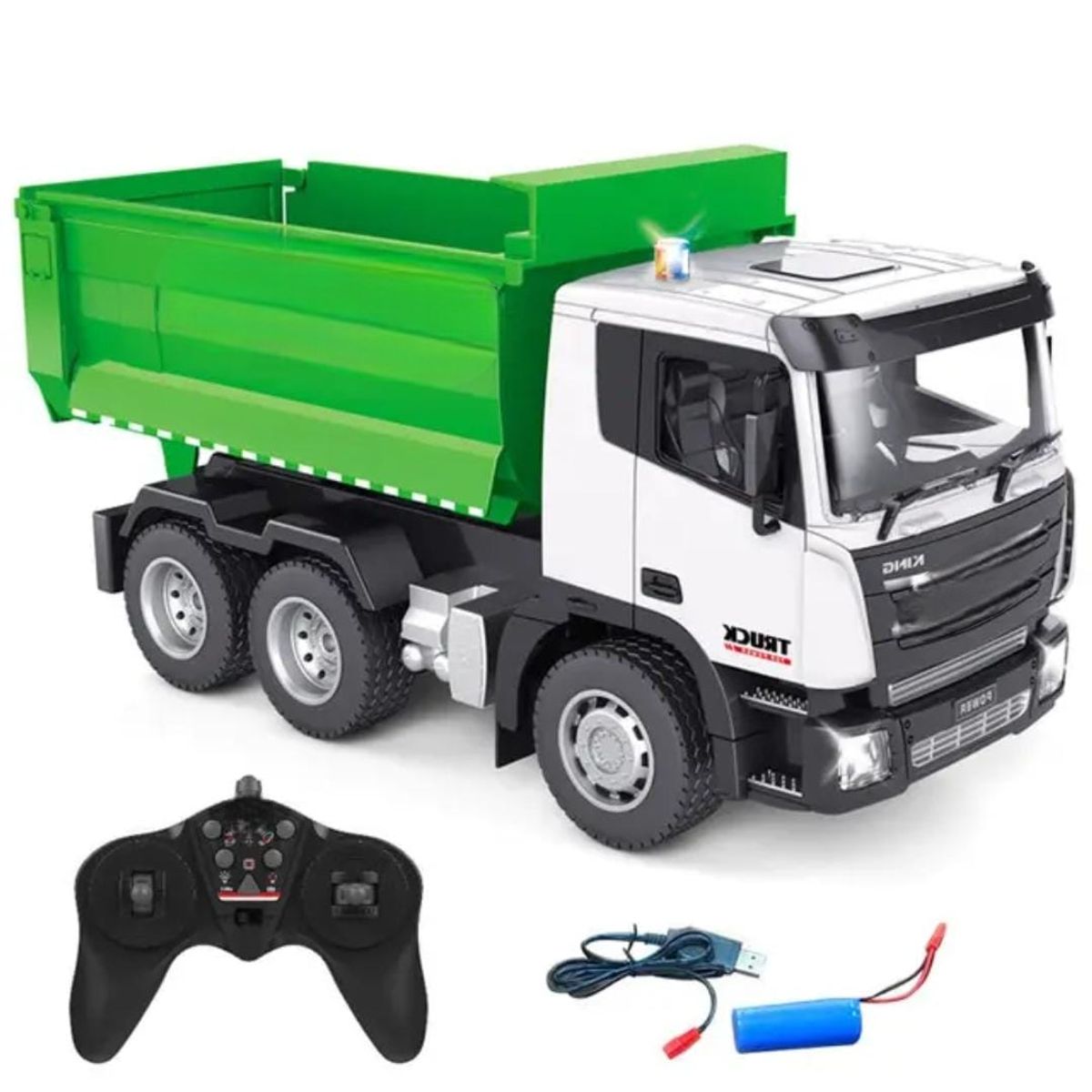 GENERICO - CAMION TOLVA CONTROL REMOTO CON BATERIA RECARGABLE 9 CANALES 2.4 GHZ
