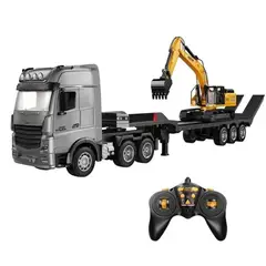 GENERICO - RETROEXCAVADORA CON CAMION CONTROL REMOTO Y RAMPA 9 CANALES