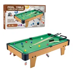 GENERICO - Juego De Mesa De Madera Billar Mini Pool Portatil Niños
