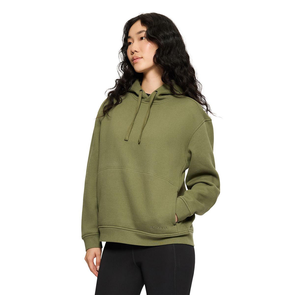MERRELL - Poleron Mujer Relaxed Hoody Verde MERRELL