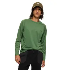 MERRELL - Polera Manga Larga Hombre Tech Verde