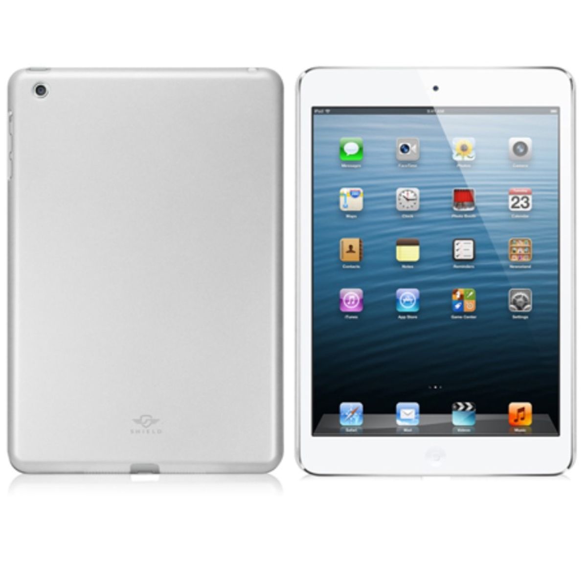 GENERICO - Carcaza Ishell Shield Para iPad Mini 1 con Lamina Pantalla Frontal Blanco