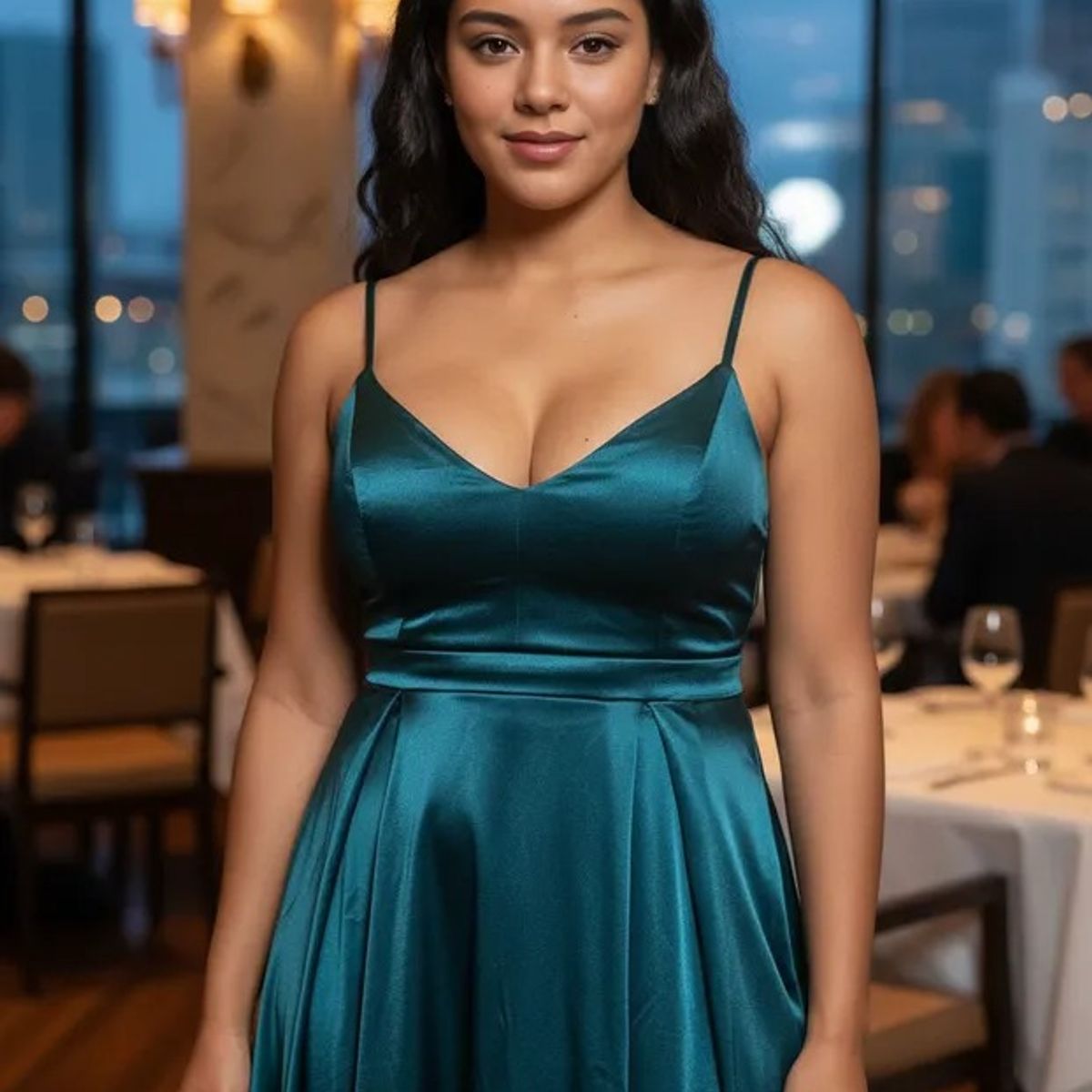 LUNA - VESTIDO SATIN FIESTA PARIS