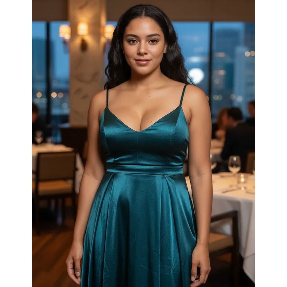 LUNA - VESTIDO SATIN FIESTA PARIS