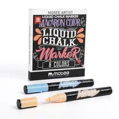 GENERICO - Marcadores Plumón Lápices Tiza Líquida 8 Colores Pastel