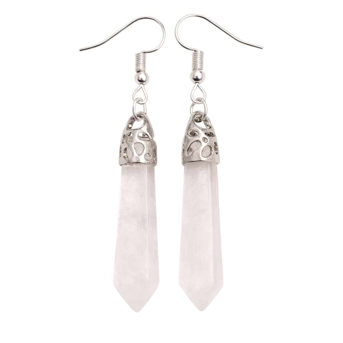KIRAMA CLOTHING STORE - Pendientes Largos con Piedra Facetada