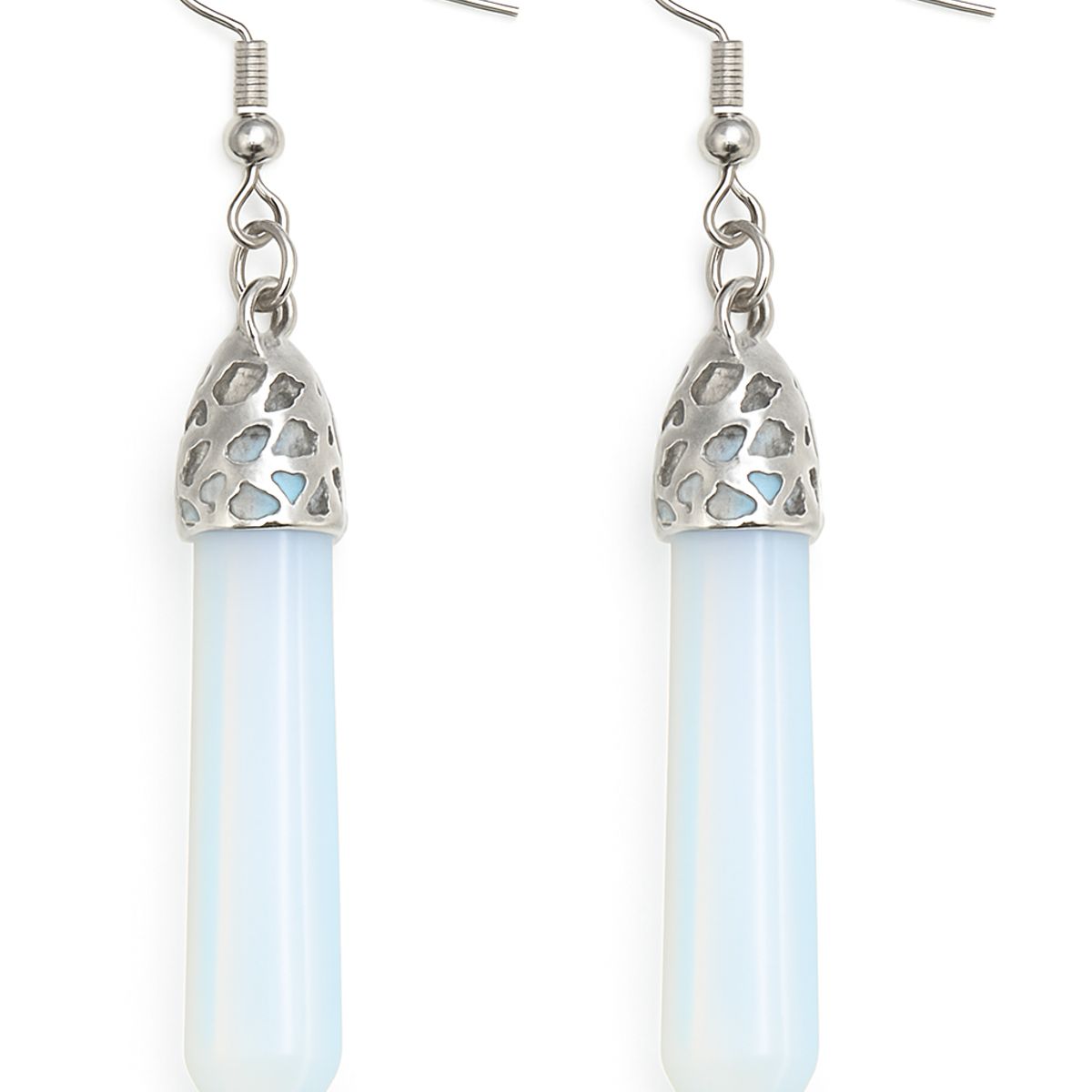 KIRAMA CLOTHING STORE - Pendientes Largos con Piedra Facetada