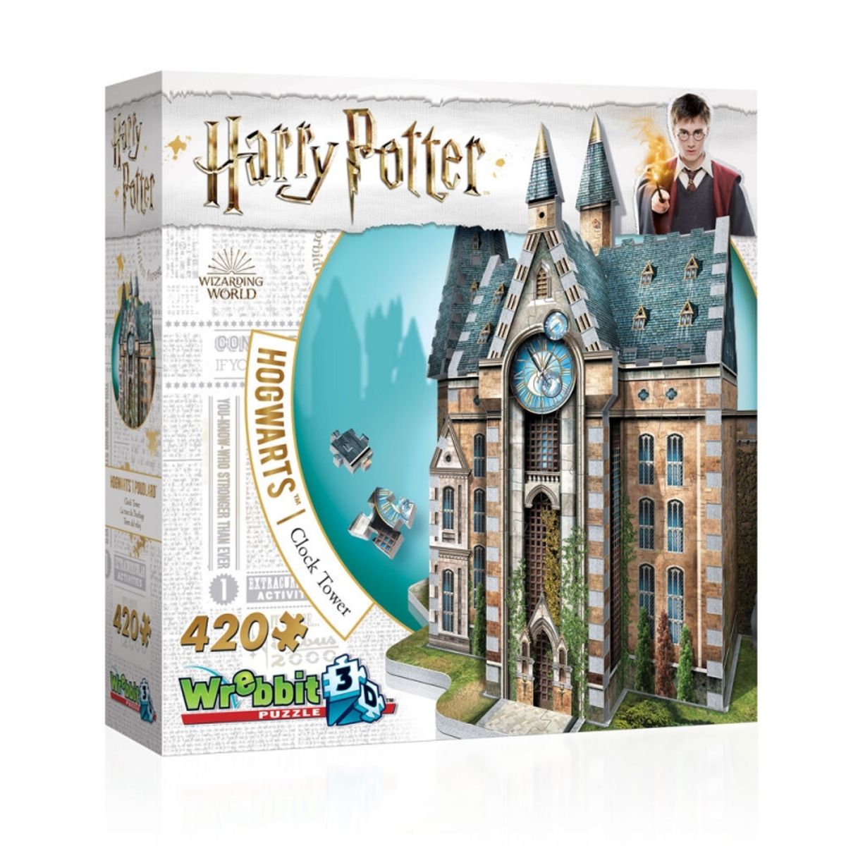 WREBBIT - WREBBIT 1013 HOGWARTS CLOCK TOWER PUZZLE 3D 420 PIEZAS