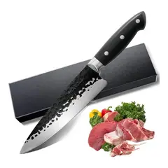 GENERICO - Cuchillo Acero Inoxidable Parrillero Chef Asado Hoja 21cm