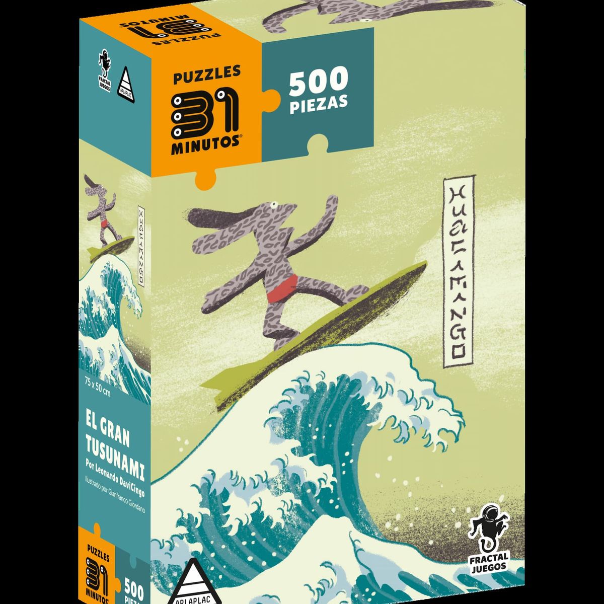 FRACTAL - Puzzle 31 Minutos 500 Piezas Fractal - El Gran Tusunami