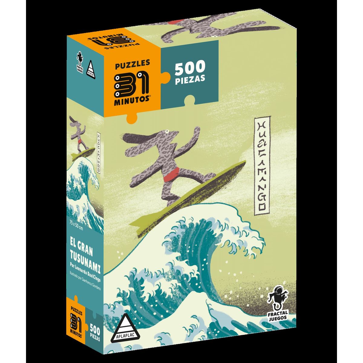FRACTAL - Puzzle 31 Minutos 500 Piezas Fractal - El Gran Tusunami