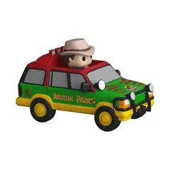 FUNKO - Bitty Pop Jurassic Park Dr Alan Grant y Suv Jurásica