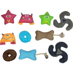 GENERICO - Packs 10 Juguetes De Peluches Para Tu Mascota Perros Gato