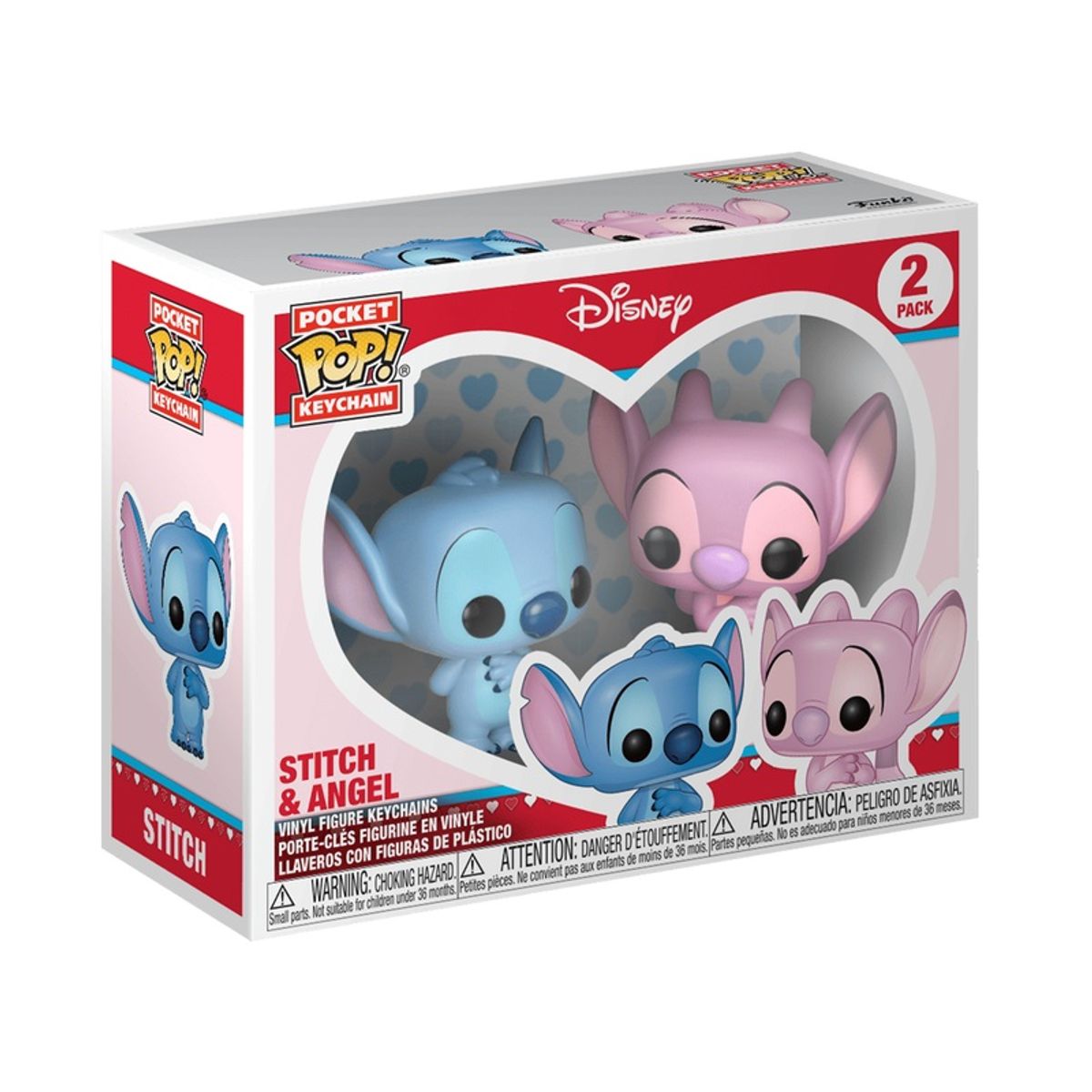 FUNKO - Llaveros Funko Pop de Stitch y Angel