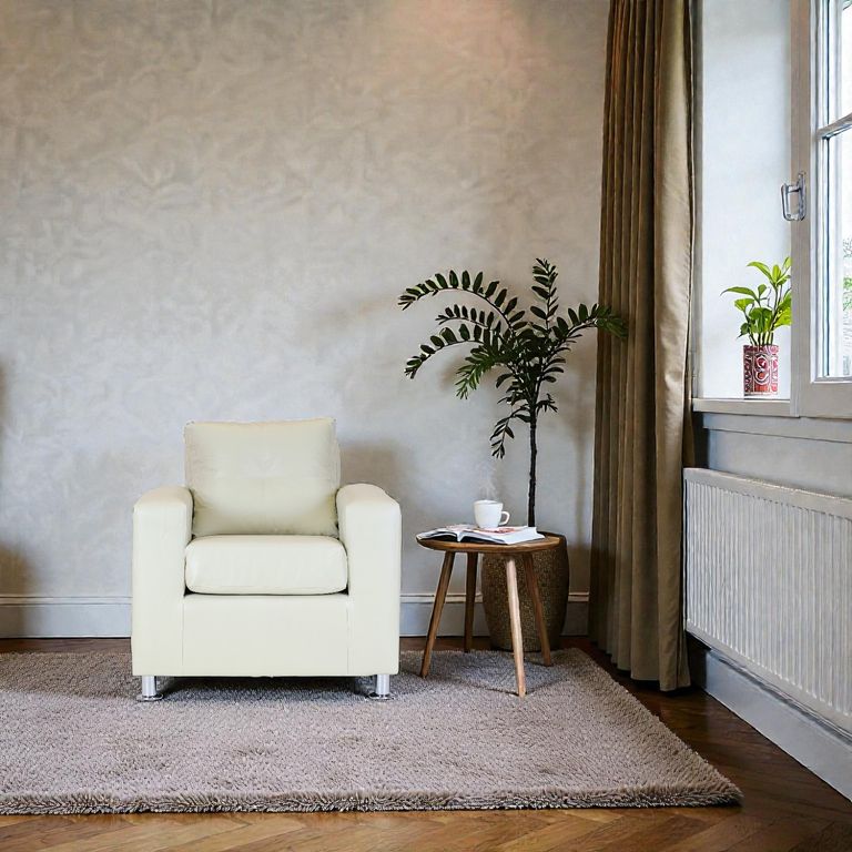 Sofa Asiria 1 Cuerpo - Cuero Sintetico Pu / Beige