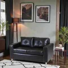 MUEBLES ALTIRO - Sofá Asiria 2 Cuerpos - Cuero Sintetico Pu /