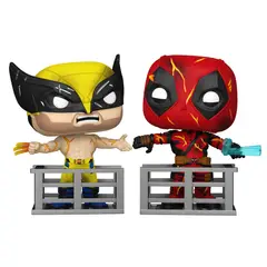 FUNKO - Pop Marvel – Wolverine 1566 y Deadpool 1567 + Protectores