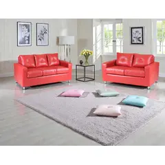 MUEBLES ALTIRO - Living Asiria 32  - Cuero Sintetico Pu /