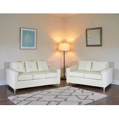 MUEBLES ALTIRO - Living Asiria 32  - Cuero Sintetico Pu /