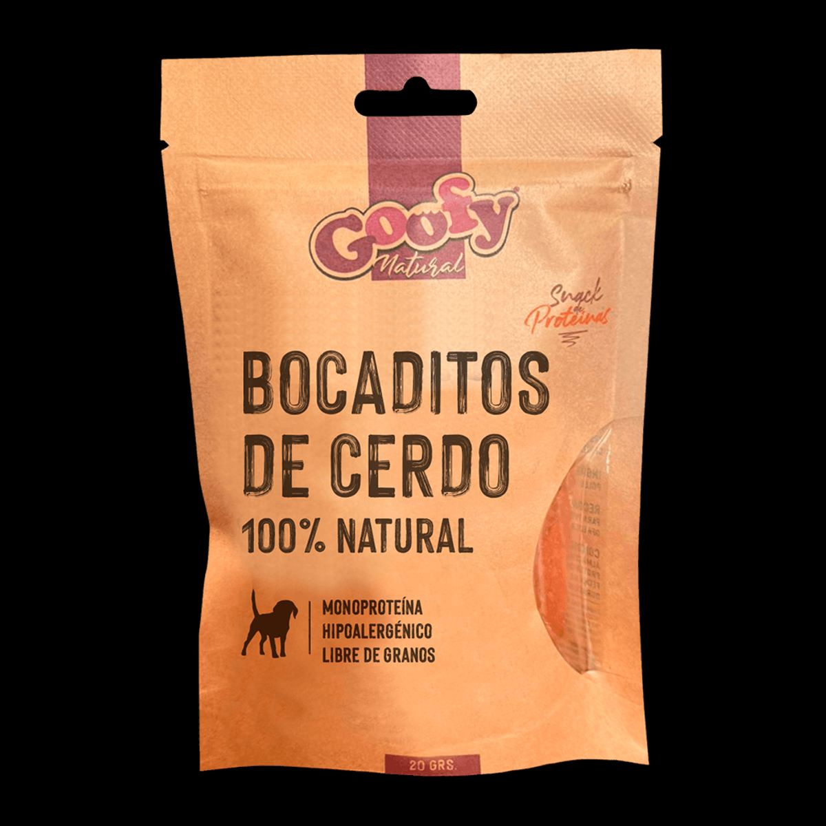 GOOFY - Goofy Snack Bocaditos de Cerdo Perro 20 Grs