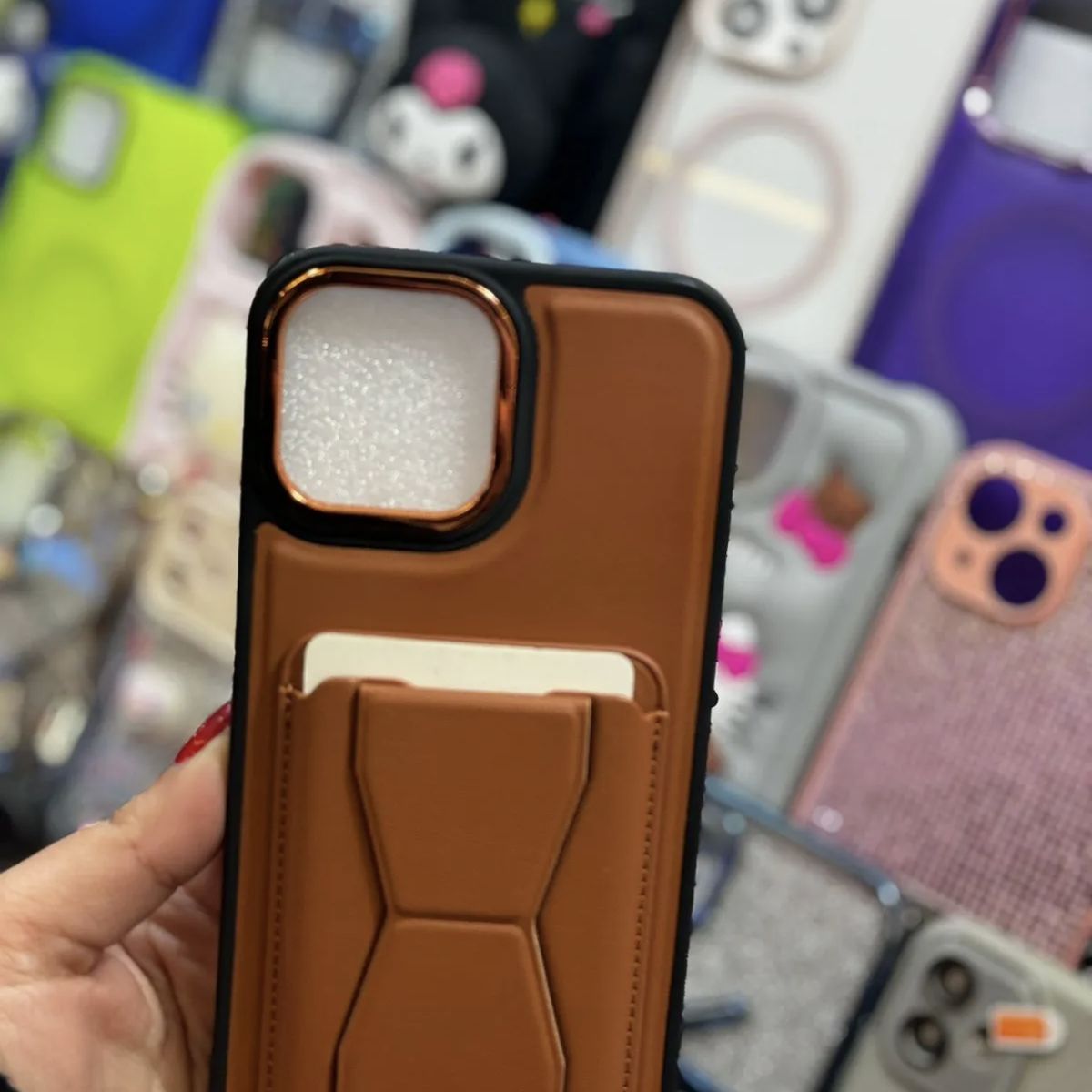 GENERICO - Carcasa compatible con iPhone 14 Pro Max Con Tarjetero