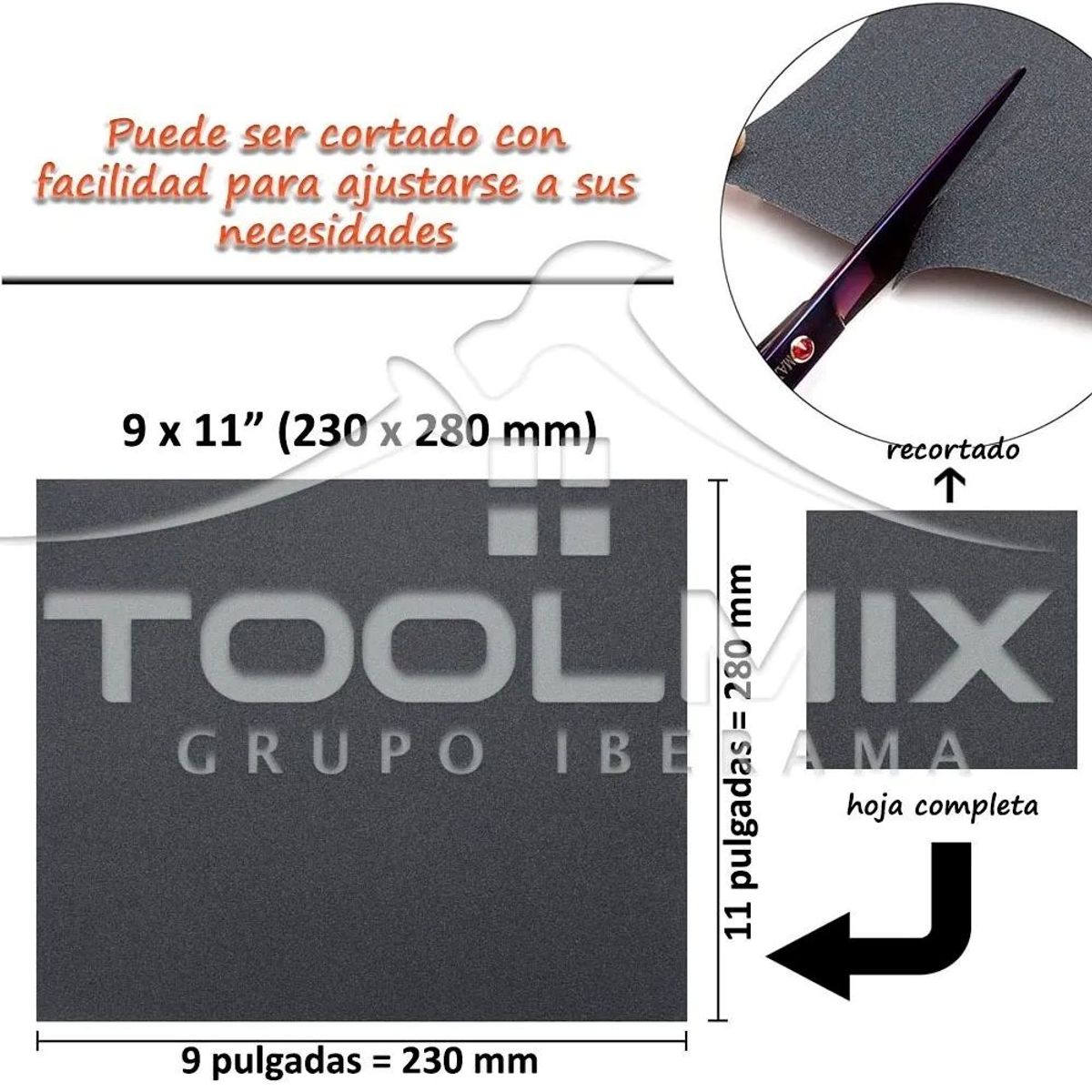 GENERICO - 25 Pc Lija Pliego Metal Fierro Madera 230x280mm Grano 150