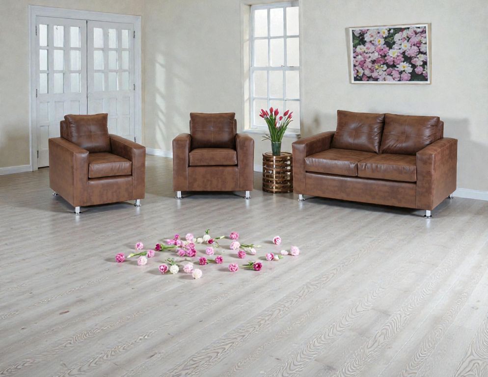 Living Asiria 211  - Cuero Sintetico Pu / Caramelo