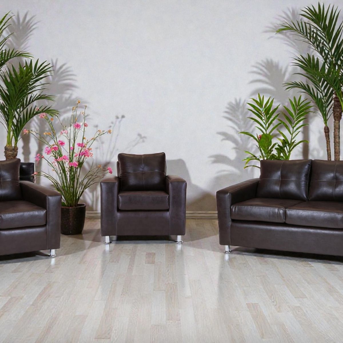 MUEBLES ALTIRO - Living  Asiria 211   - Cuero Sintetico Pu / Muebles Altiro