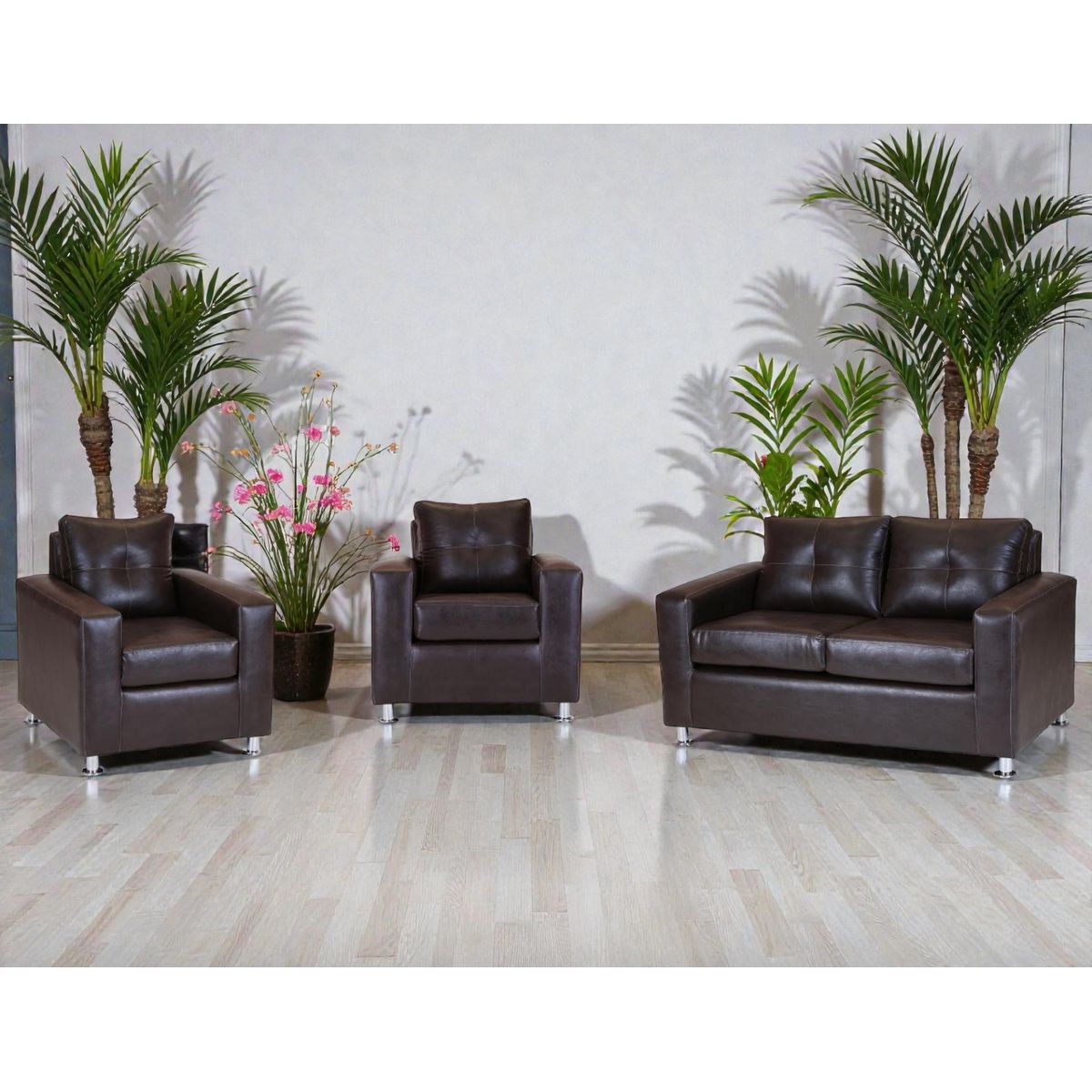 MUEBLES ALTIRO - Living  Asiria 211   - Cuero Sintetico Pu / Muebles Altiro