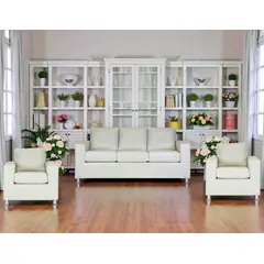 MUEBLES ALTIRO - Living Asiria 311  - Cuero Sintetico Pu/