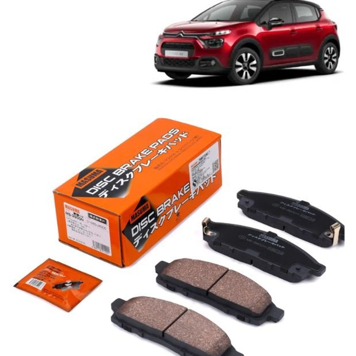 GENERICO - Pastillas de Freno Delanteras Para Citroen C3 MS-E0064N