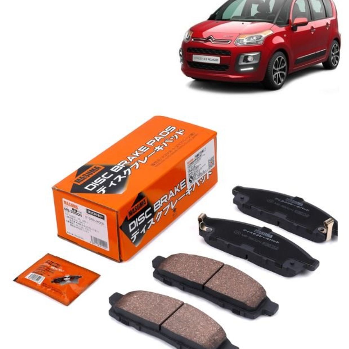GENERICO - Pastillas de Freno Para Citroen C3 Picasso MS-E0064N