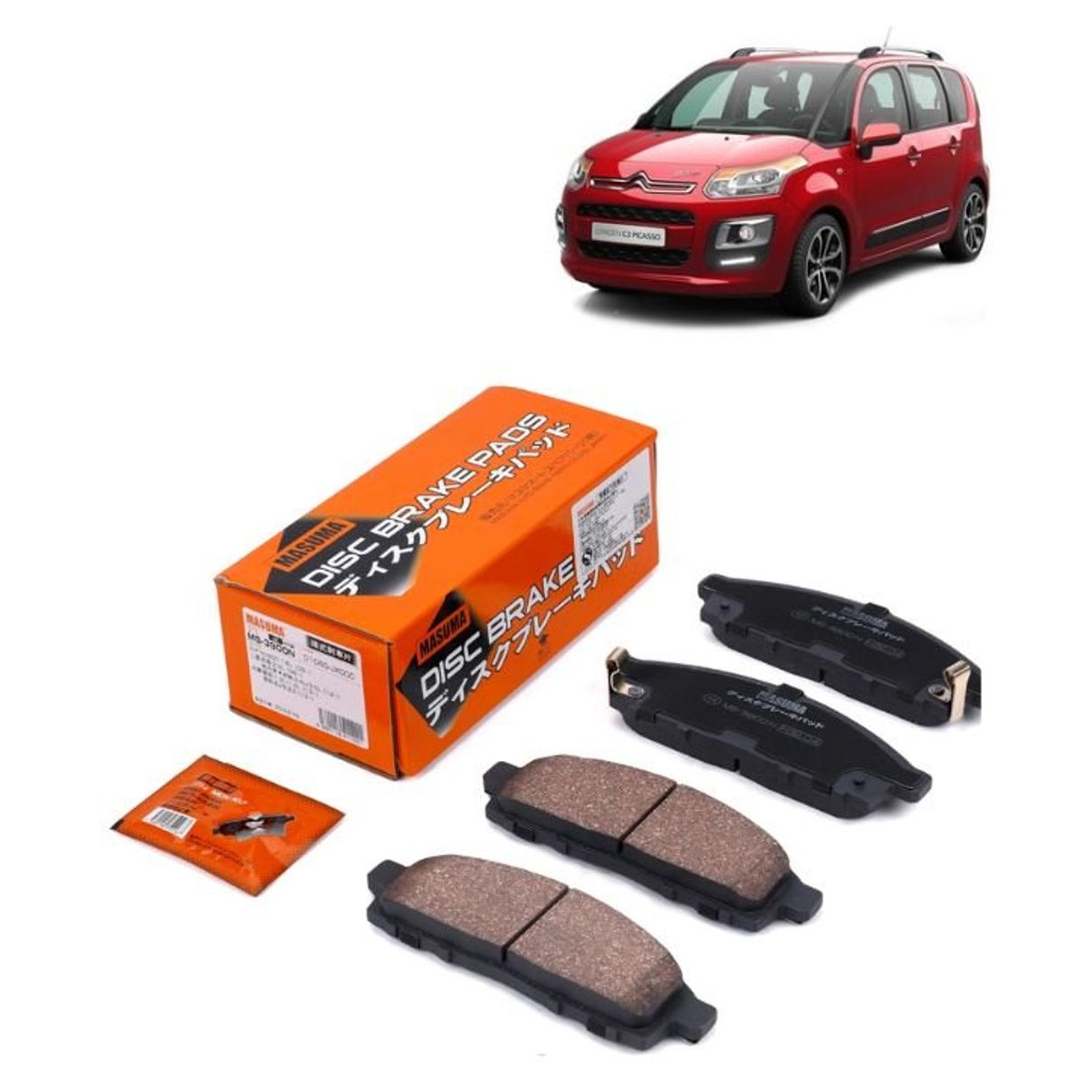 GENERICO - Pastillas de Freno Para Citroen C3 Picasso MS-E0064N