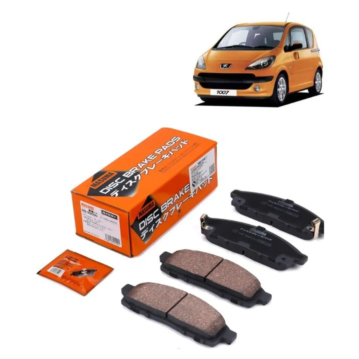 GENERICO - Pastillas de Freno Delanteras Para Peugeot 1007 MS-E0064N