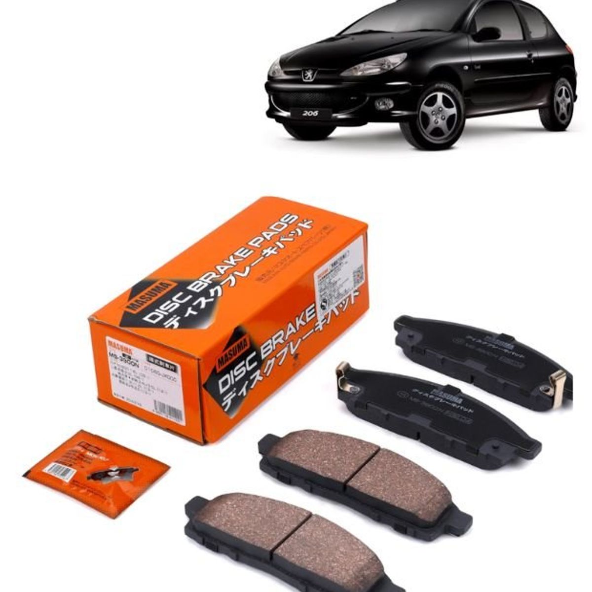 GENERICO - Pastillas de Freno Delanteras Para Peugeot 206 MS-E0064N