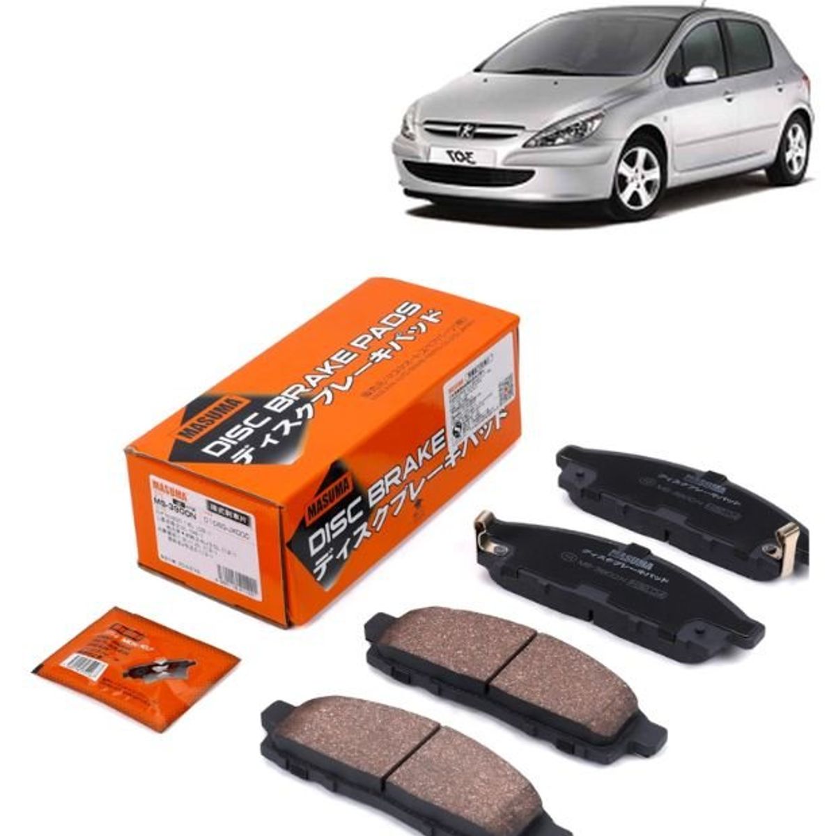 GENERICO - Pastillas de Freno Delanteras Para Peugeot 307 MS-E0064N