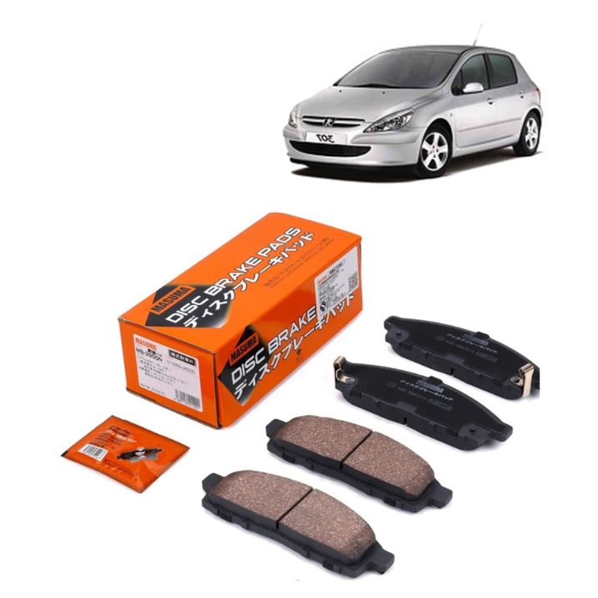 GENERICO - Pastillas de Freno Delanteras Para Peugeot 307 MS-E0064N