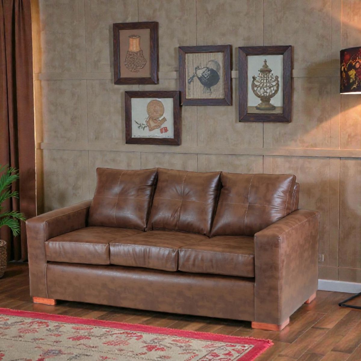 MUEBLES ALTIRO - Sofá Israel 3 Cuerpos - Cuero Sintético Pu / Muebles Altiro