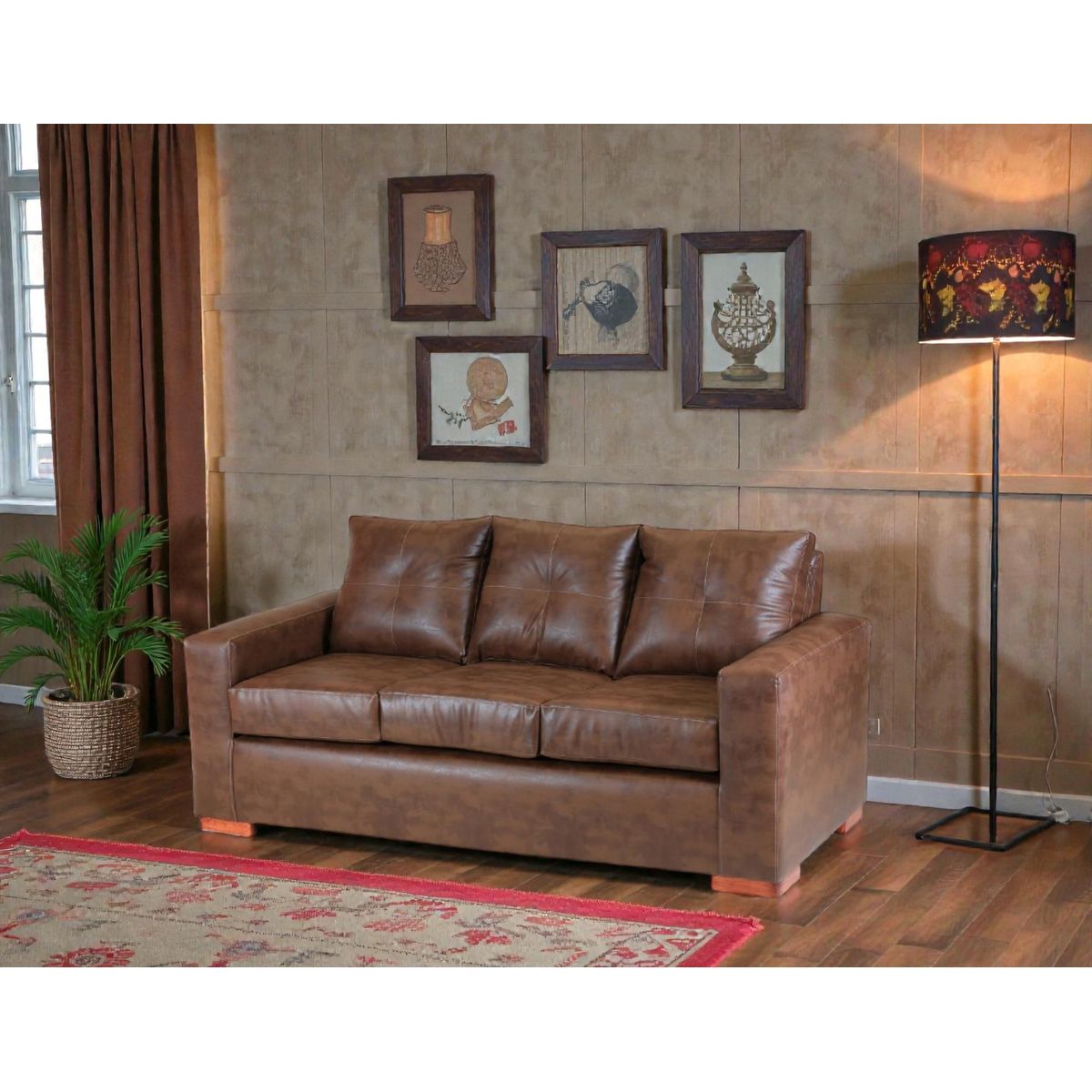 MUEBLES ALTIRO - Sofá Israel 3 Cuerpos - Cuero Sintético Pu / Muebles Altiro