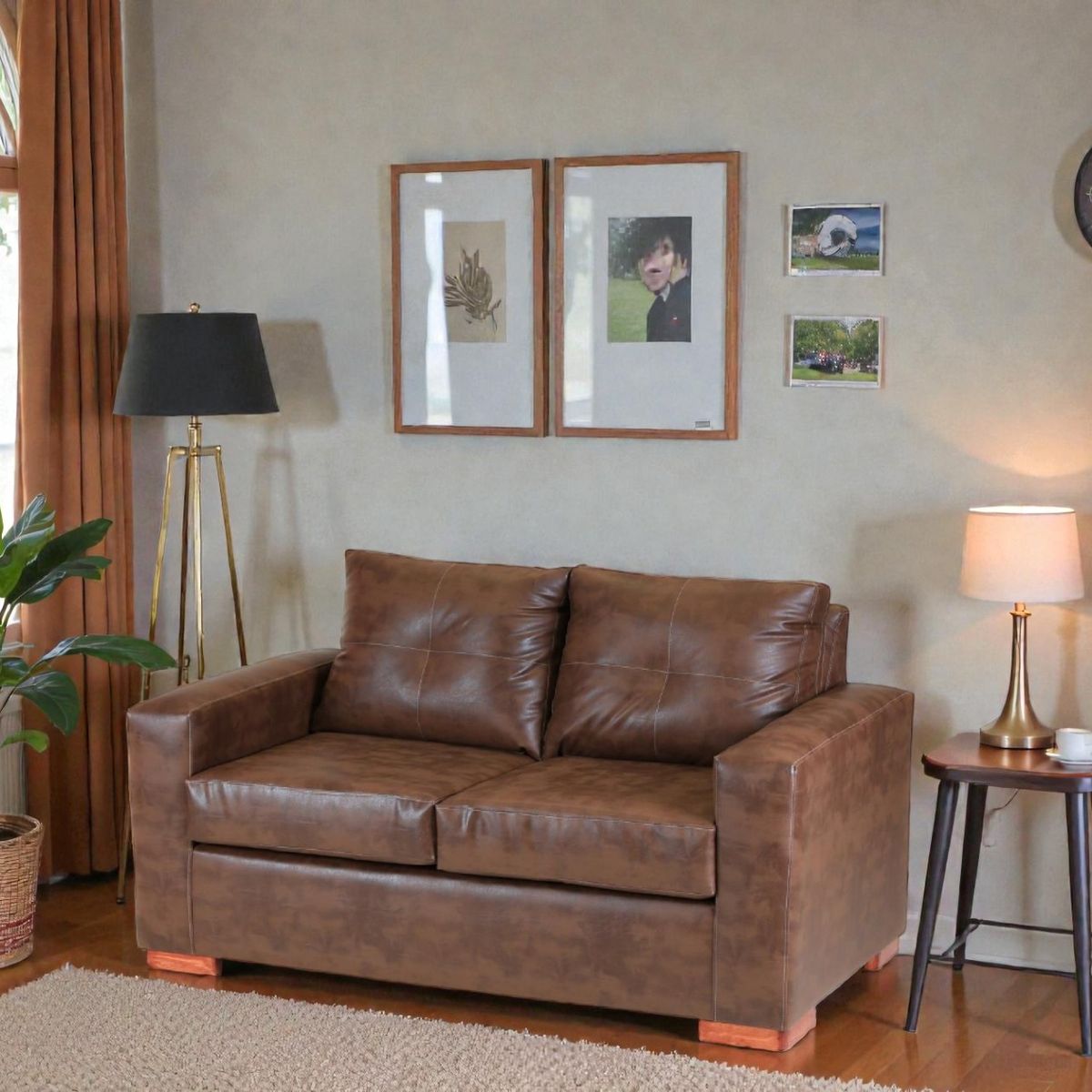 MUEBLES ALTIRO - Sofá Israel 2 Cuerpos - Cuero Sintético Pu / Muebles Altiro