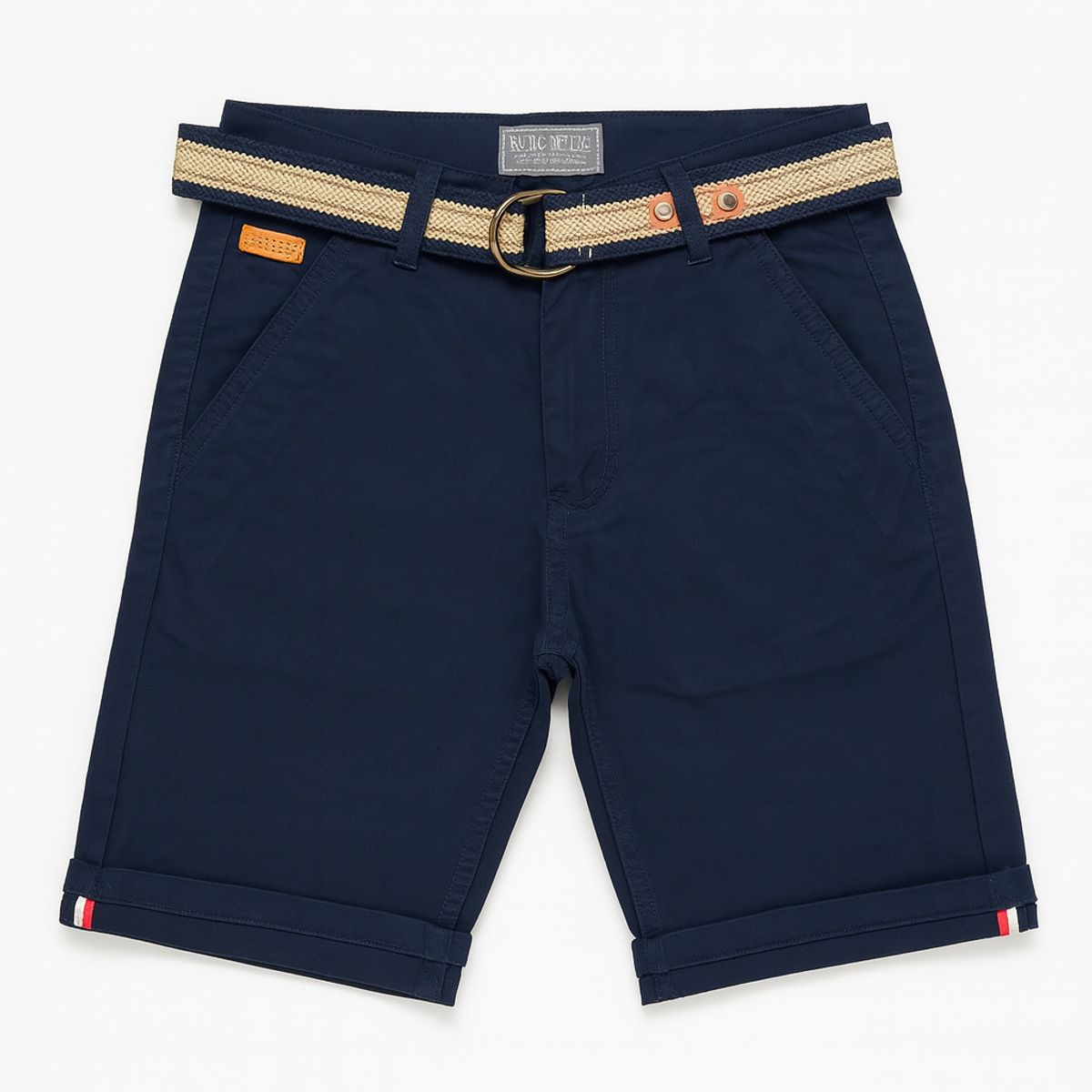 KIBOU - Bermuda Short Niño Casual Con Cinturón Incluido Verano