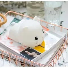 GENERICO - Lámpara gato espanta cuco led niños touch silicona