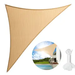 GENERICO - Toldo Vela Sombra Malla Anti Uv Triangular 3mx3mx3m