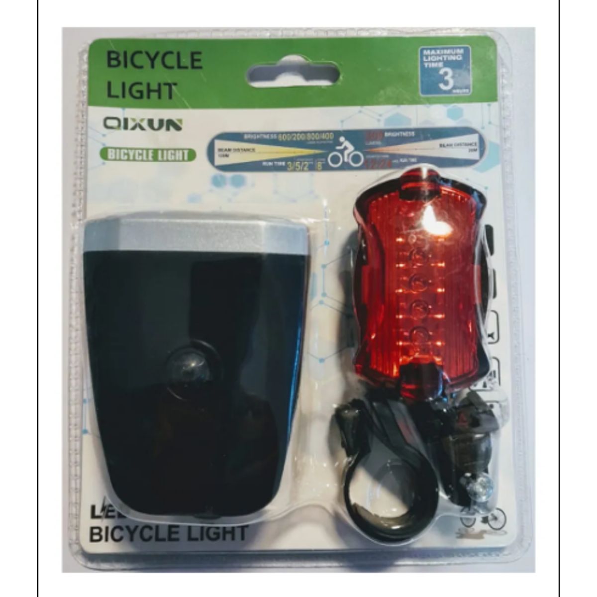 GENERICO - Luces Led De Advertencia Para Bicicleta Trasera Y Delantera