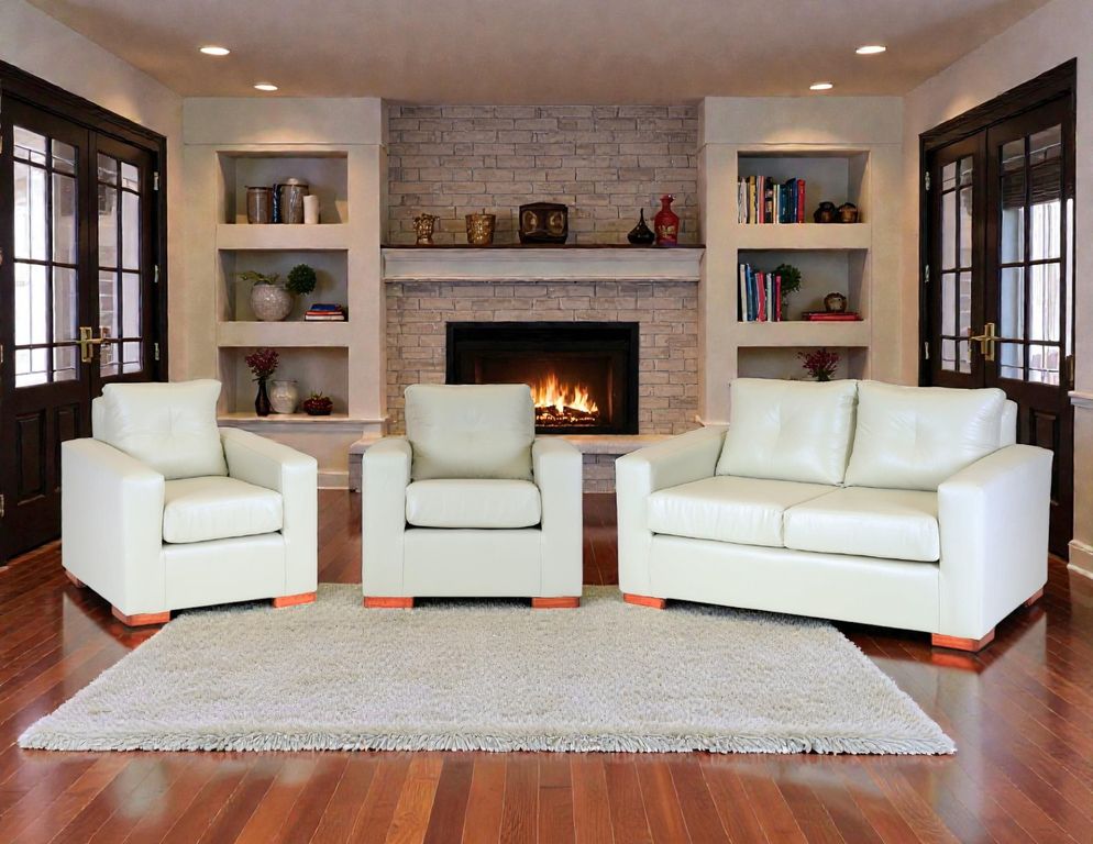 Sofa Israel 211 - Cuero Sintetico Pu / Beige